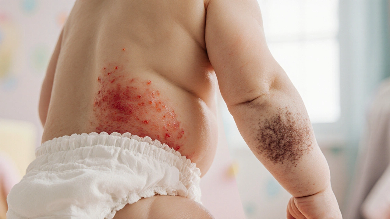 How Diaper Rash and Baby Eczema Are Connected