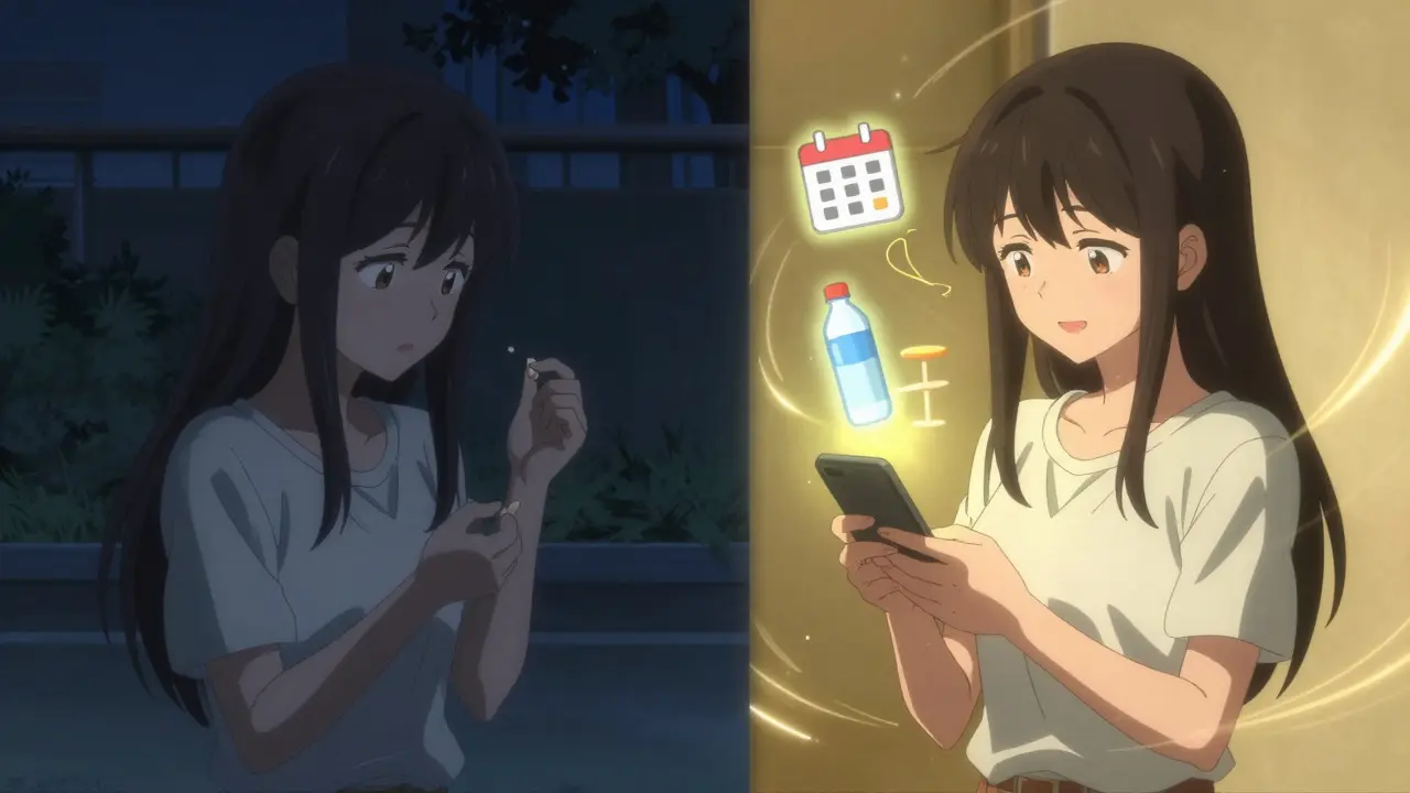 A girl transforms from distress to hope as she connects with her pharmacist for medication support.