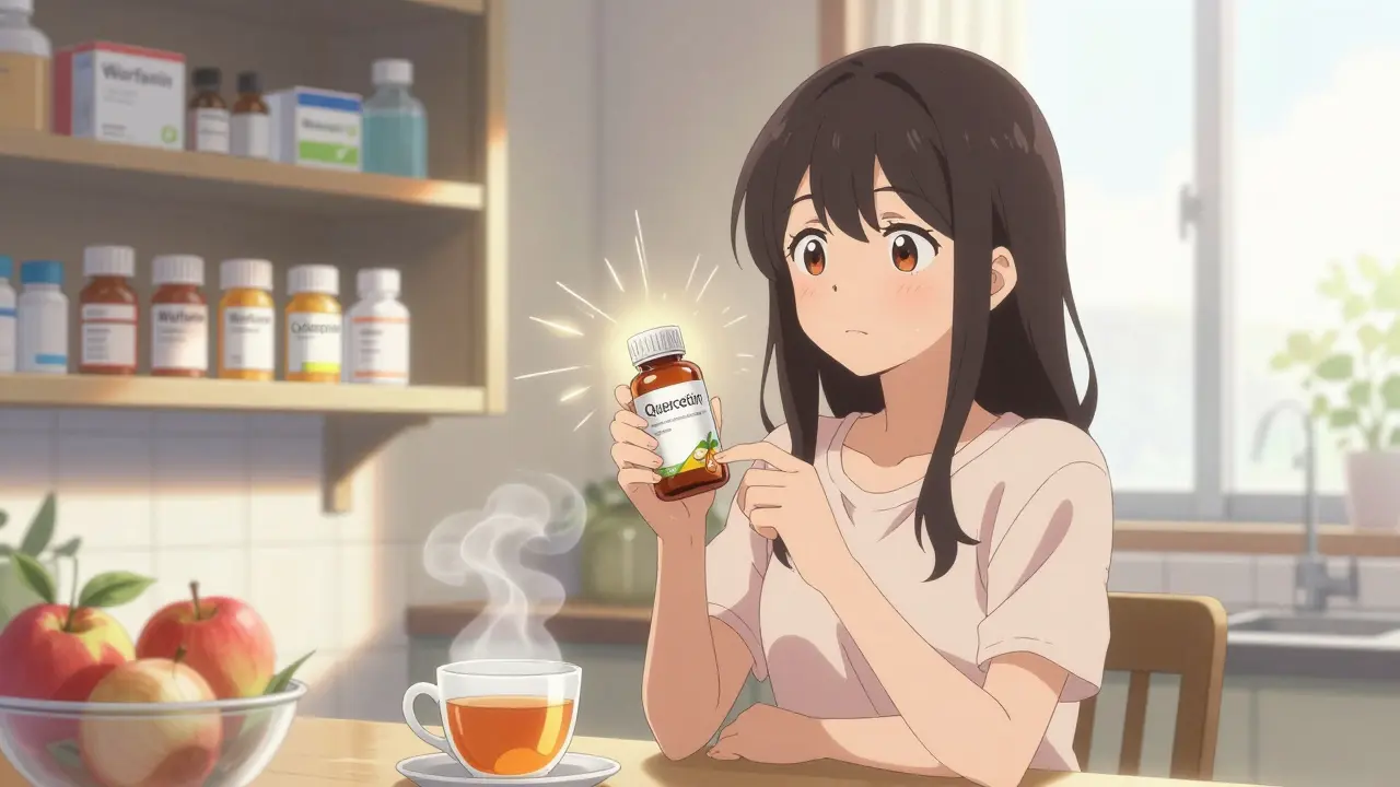 Quercetin and Medications: How Supplement Use Can Raise Drug Levels and Risk Side Effects